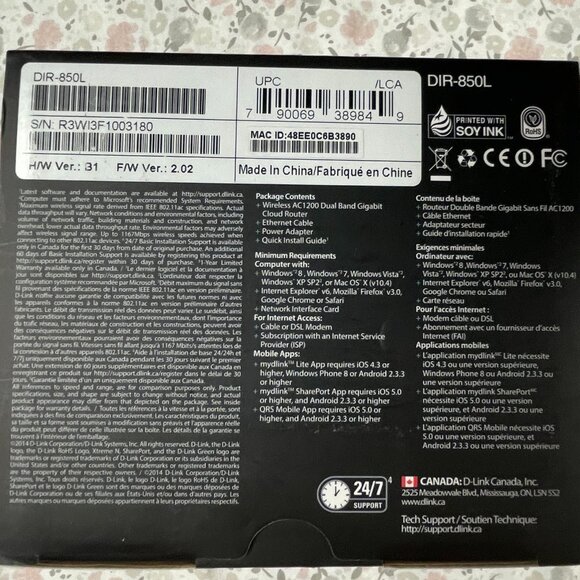 D-Link AC1200 Dual Band Gigabit Router - DIR850L - Picture 2 of 13